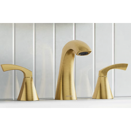 Lindor Widespread Faucet Brushed Gold